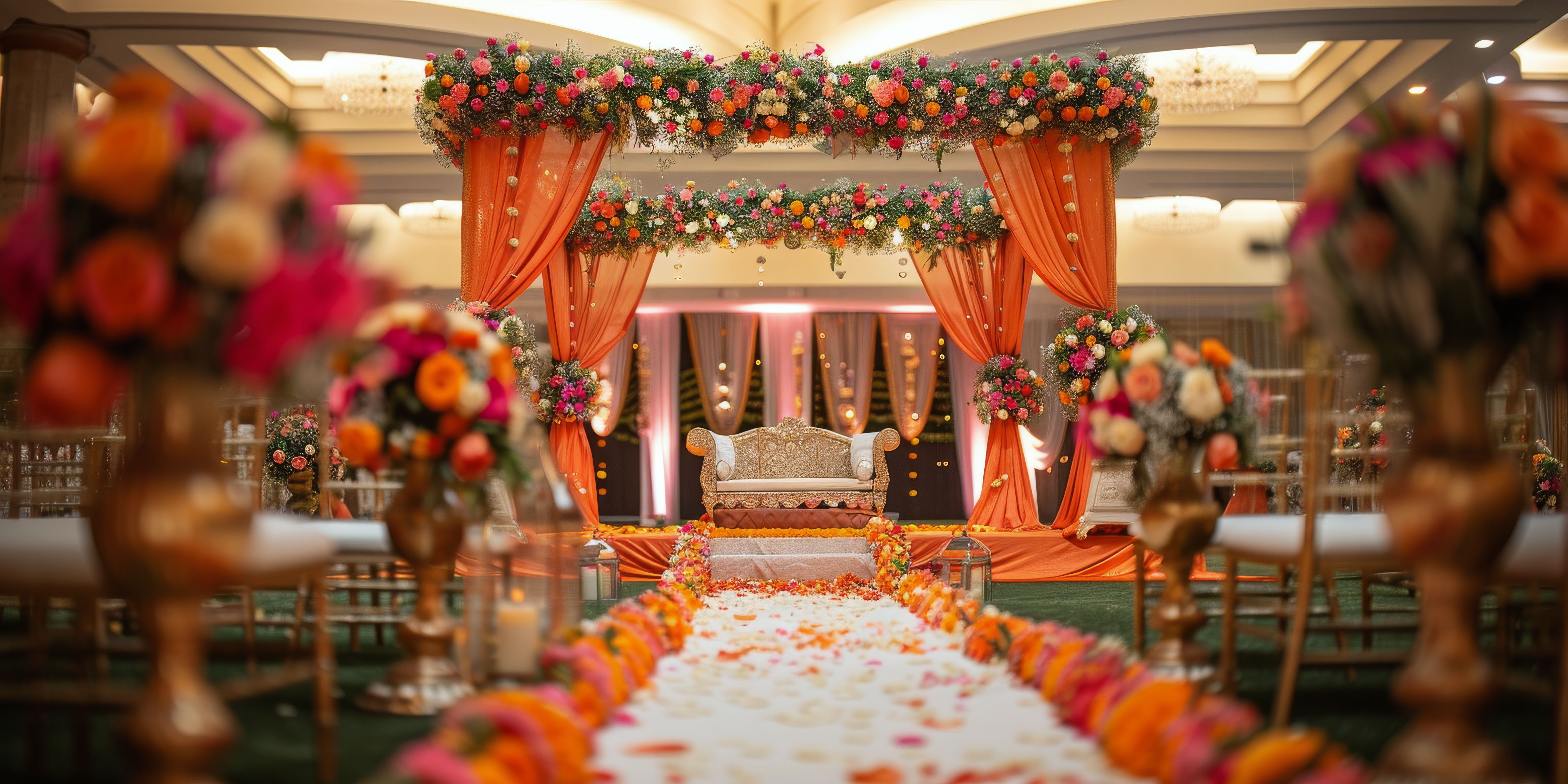 Wedding Reception Stage Decoration in Chennai
