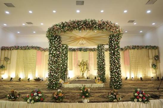 wedding stage decoration price chennai