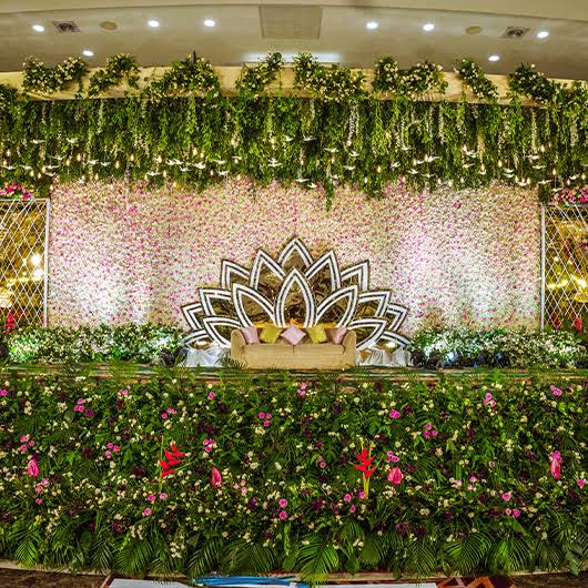 wedding stage decoration price chennai