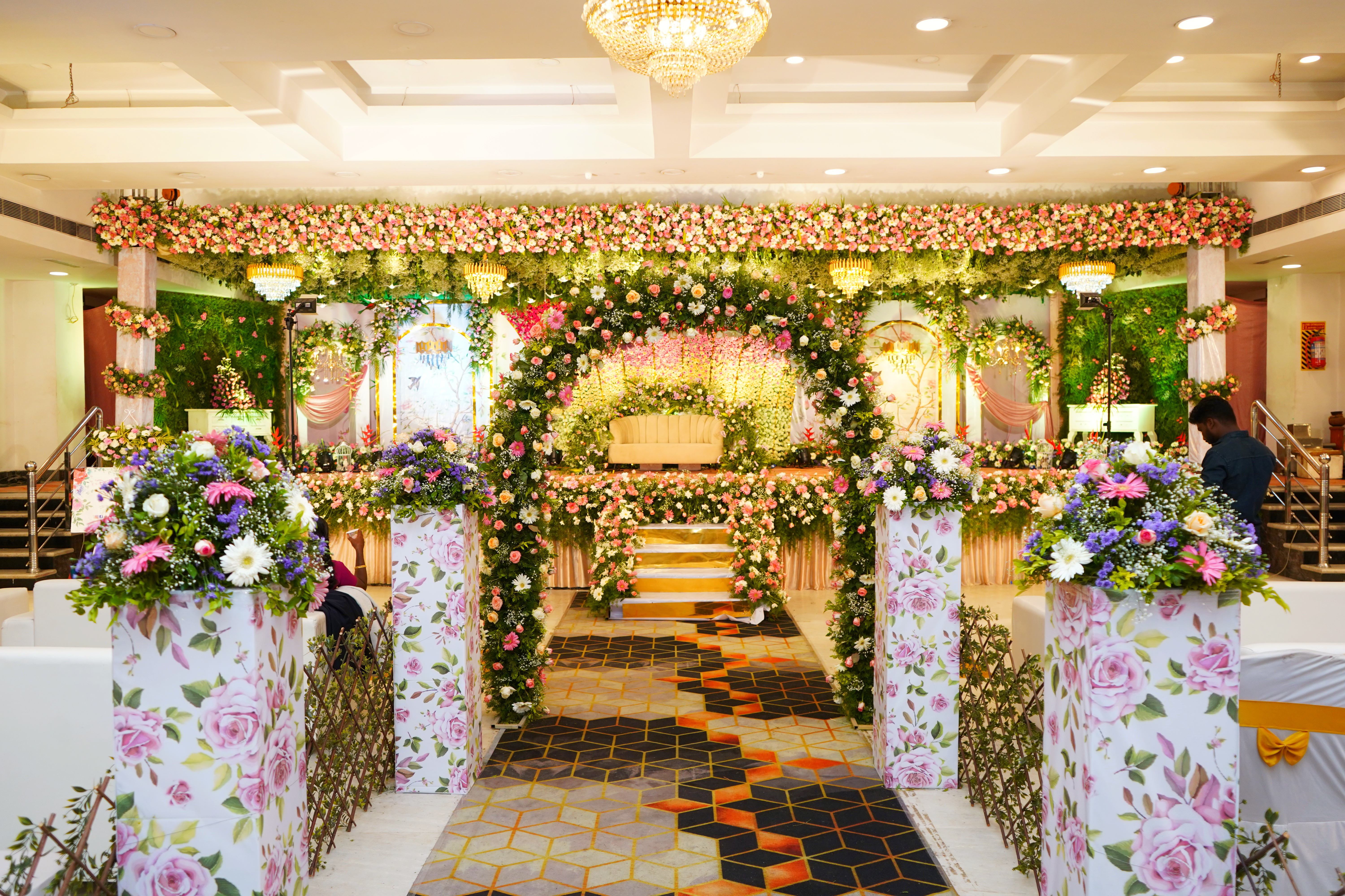 reception stage decoration chennai